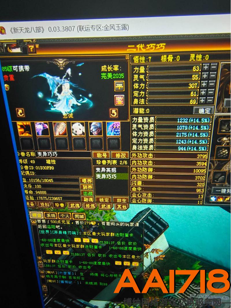 VIP4带天马巧巧永久时装技能点80副本随便刷